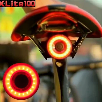 Xlite100 Smart Cykel ljus USB-Uppladdningsbara Led-Cykling Ljus Auto Start/Stopp-Broms lampe velo cykel ljus MTB cykel tillbehör