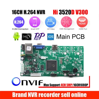 XMEye P2P-16CH 1080P CCTV NVR Styrelsen HI3520D 4CH 5MP 16CH 1080P Video Recorder Modul 2 SATA Portar ONVIF Motion Detect