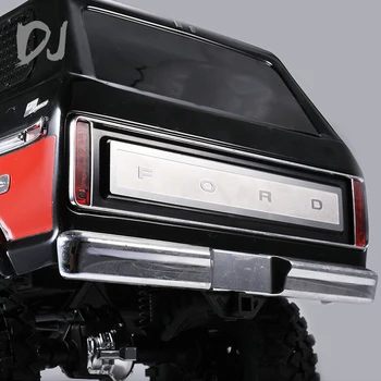 XQRC Bakre boot metall trim skid plate plattan till 1 / 10 RC spår axiellt traxxas trx4 Ford Bronco