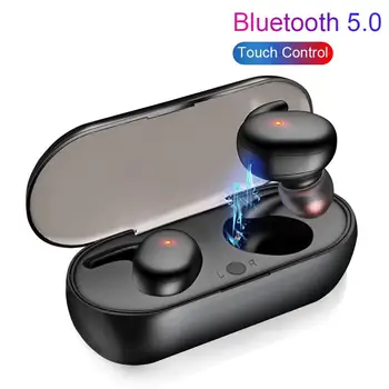 Y30 TWS Trådlösa Hörlurar Stereo HiFi Bluetooth-5.0 Hörlurar IPX5 Vattentät 3D-Stero Gaming Headset laddningsbox Hörlurar