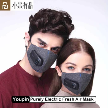 Youpin Päron Rent Elektriskt Frisk Luft Mask Anti-Pollution Klassisk Stil Överlägsen Rening 3D Gratis Andas Fläkt Motor Mask