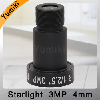 Yumiki M12 CCTV 3MP 4mm lins F1.2 Brännvidd 4mm Sensor 1/2.5