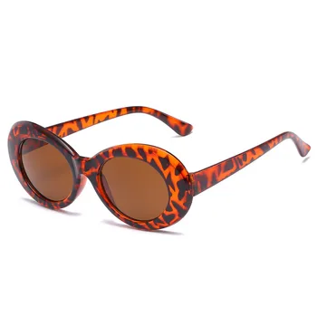 Ywjanp 2018 Nya ovala Solglasögon för Kvinnor Vintage retro solglasögon Varumärke Designer Plast Ram solglasögon för damer Glasögon UV400