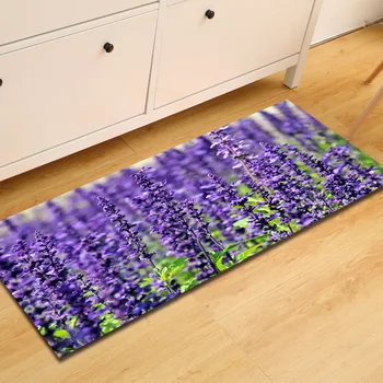 Zeegle Lila Lavendel Dörrmatta 3D-Utskrivna Entrén Mat köksgolvet Carpetd Vardagsrum Inredning Matta Badrum Sovrum Mats