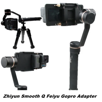 Zhiyunbergen Feiyu Stabilisator Gimbal (Switch Plate) Adapter För Gopro Hero 7 6 5 4 3+ Xiaomi Yi 2 4K 4K+SJCAM Kamera Fäste