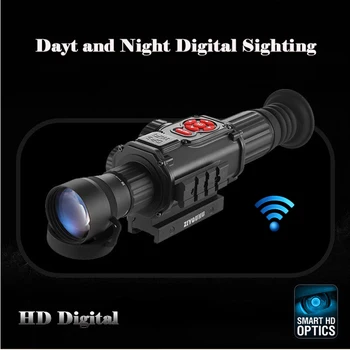 ZIYOUHU Digital Night Vision Kikarsikte Sevärdheter Dag Och Natt Syftar Enhet Observation Teleskop Sniper Scope fot Jakt TN-680C