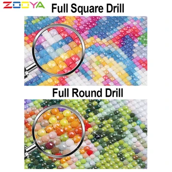 ZOOYA DIY-5D Diamond Målning blomvas Full Square Diamant Mosaik Ramlösa Blommor Diamond Broderier Blommor Försäljning R047