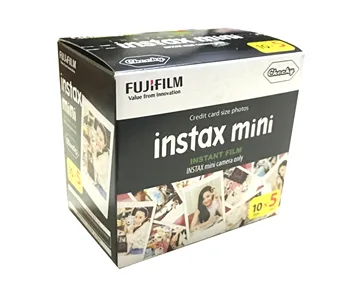 Äkta Fujifilm Instax Mini Film Vit Kant 50 Ark För Fuji Instax mini 9 8 7 25 50 90 SP1 Omedelbar Kamera Foto Film Papper