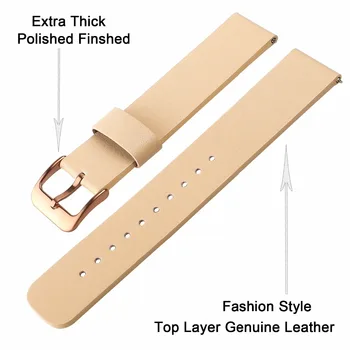 Äkta Läder Klockarmband 20mm för Samsung Redskap S2 Klassiska Pebble Tid Runda 20 mm snabbkoppling Titta på Band Wrist Strap Armband