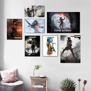 Ökningen Av Tomb Raider Spel Duk Utskrifter Modern Målning Affischer Vägg Konst Bilder För Living Room Decoration Ingen Ram