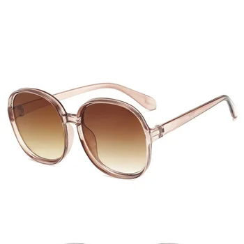 Överdimensionerade Runda Solglasögon för Kvinnor Lyx Varumärke Mode solglasögon 2020 Damer Kvinna Glasögon Gafas Skugga de sol UV400 okulary