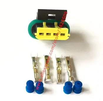 10 Set 4 Pin Vattentät Hona Automatisk Elektrisk Bostäder Kontakt Sluten Bil Wire Connector
