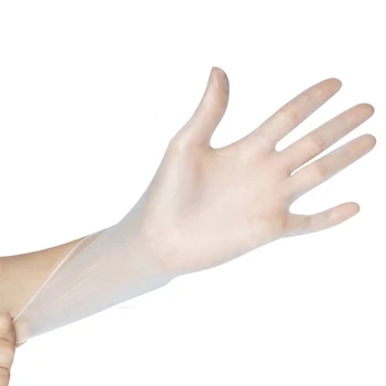 100 St engångshandskar av Latex av Hög Kvalitet PVC Guantes Desechables S M L XL Vinyl Plast icke-slip slitstark Skyddande Handskar