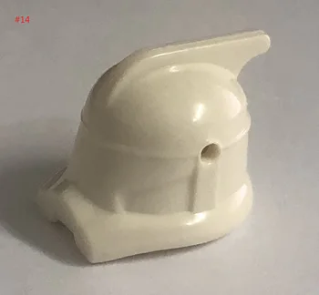 100 st vita utrymme krig vit soldat huvud Figur Building Block-Modellen tillbehör som Leksaker för barn minifigures