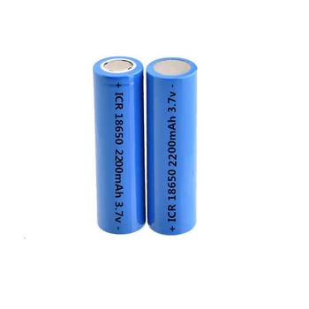 10st 18650 batteri litium-jon 3,7 V 2200mA uppladdningsbart litiumbatteri Ljus ficklampa batteri LED-lampa batteri