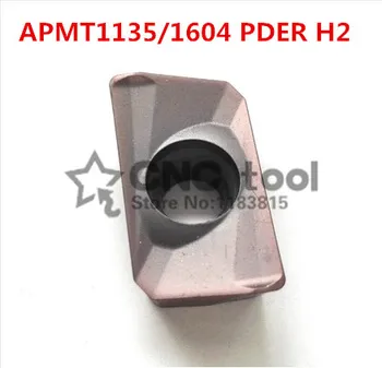 10st Hårdmetall blad APMT1135PDER /APMT1604PDER H2,CNC-fräsning sätt,numeriskt styrda svarv, lämplig för rostfritt stål