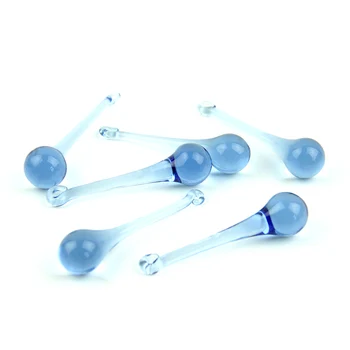16x60mm/20x80mm Lt. blå Kristall Glas Prisma Regndroppar Modern Kristallkrona Hängen Belysning Delar För heminredning