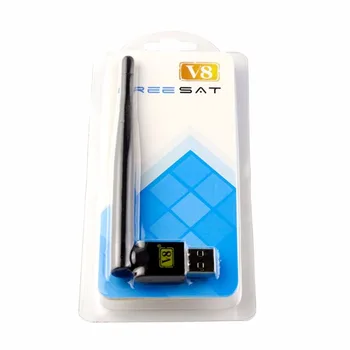 2,4 GHz FREESAT USB WiFi Med Antenn att Fungera För Freesat V7 HD Super V8 Digital satellitmottagare Receptor För HD-TV-Set-Top Box