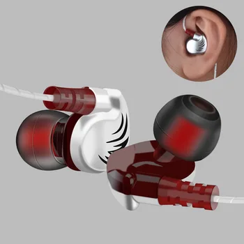 2 st Trådbundna In-Ear Stereo Smartphone Hörlurar med Mic Tråd Kontroll Hörlurar Headset För Xiaomi/Iphone/Huawei
