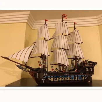 2019 Imperial flagship Modellen Pirater skeppet byggstenar leksaker barn Tegel pojke gåvor Kompatibel med krigsfartyg modell leksaker