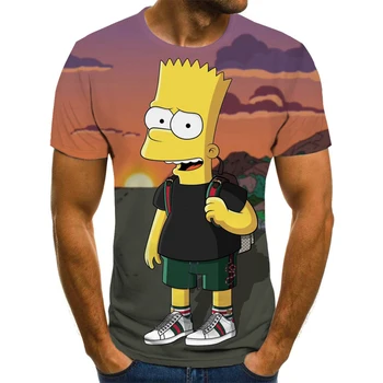 2020 nya 3D-utskrifter Simpson kläder ungdomar barn T-shirt 3DT shirt skjorta Harajuku män och kvinnor T-shirt