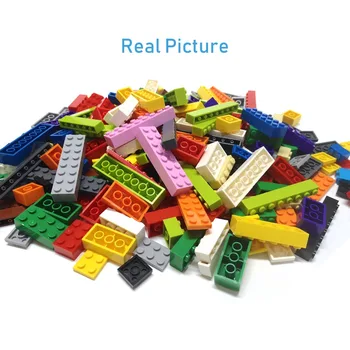 20st DIY byggstenar Tunna Siffror Tegel 2x10 Prickar Pedagogiska Kreativa Storlek Kompatibel Med lego Plast Leksaker för Barn