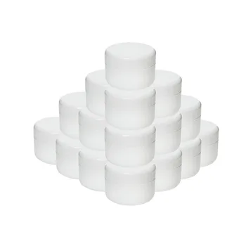 30st Plast Tom Cream 10g Burkar/20g/30g/50g/100g Retur-Resa Facial Cleanser Lotion Kosmetiska Container Vit