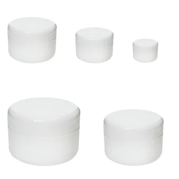 30st Plast Tom Cream 10g Burkar/20g/30g/50g/100g Retur-Resa Facial Cleanser Lotion Kosmetiska Container Vit