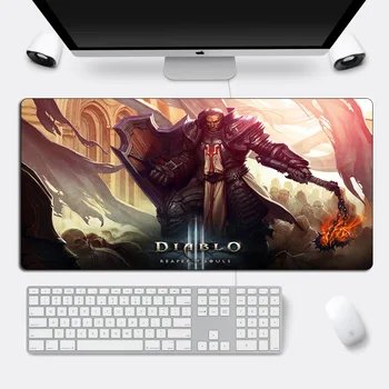 60x30cm XXL DIABLO ⅲ Stora Gaming musmatta Gamer Låsning Kanten Gummi Otaku Musmattor Tangentbord Pad Bärbar Dator-och Utflyktsdisk Mat