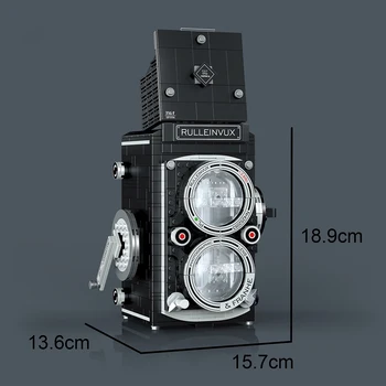 622Pcs Retro SLR-Kamera Modell Digital Kamera byggstenar DIY Byggsats För Barn Pedagogiska Leksaker Födelsedagspresent