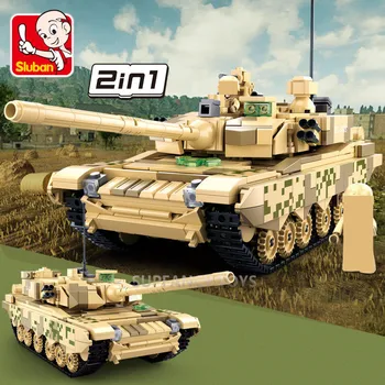 893Pcs Militära Striden Armén Panzer-99A Tank Modell Tegel byggstenar Sätter WW2 Soldat Kit Brinquedos Pedagogiska Leksaker