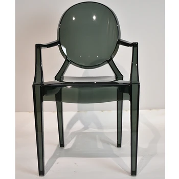 Akryl kristall stol kreativa transparent plast stol tillbaka djävulen ghost stol nordic dining chair bröllop makeup chair