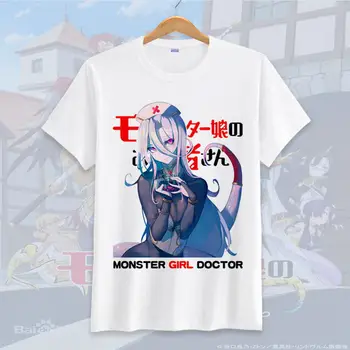 Anime Monster Girl Läkare t-shirt cosplay t-shirt män kvinnor tshirt Tees och Toppar