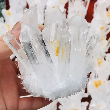Aura Crystal Kluster Angel Aura Crystal Titan Fantastisk Regnbåge Preparatet Mineraler Reiki Healing Chakra