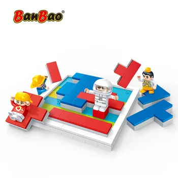 BanBao 7255 legoEND staden DIY Tetris brädspel Pedagogiska Tegel byggstenar Leksaker För Barn presenter spela Med vänner