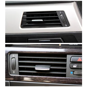 Bilen Luftkonditionering Vent Växla Pad för BMW 3-Serie E90 E92 Bil Vind Galler Justering Plektrum Ratten Utlopp Kort Klipp