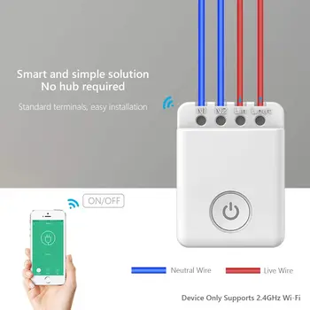 BroadLink Con MCB1 WiFi/3G/4G Smart Fjärrkontroll Interruptor Planerad Timern Fungerar Med Alexa, Google Smarta Hem