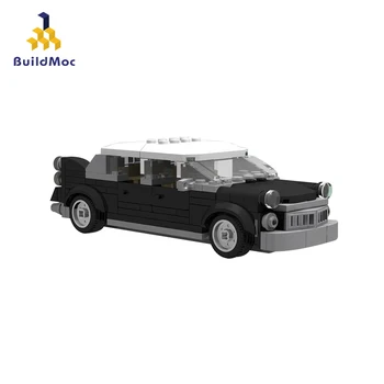 BuildMoc City Mini Svart Bil Barnen Leksaker byggstenar MOC Technic Bil Super Sport Fordon Modell Pedagogiska Leksaker För Barn