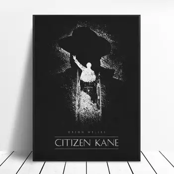 Citizen Kane Black & White Klassiska filmaffischer Silke VÄGG Dekoren Skriver Ingen Ram