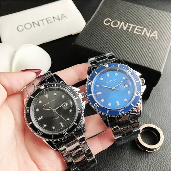 CONTENA Reloj Mujer Lyx bästa Varumärket Avslappnad Mekanisk Klocka Kvinnliga Damer klockor Kvinnor Män Armbandsur