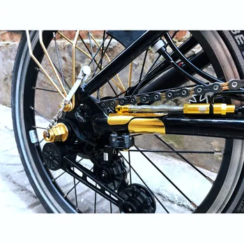 Cykel Växelföraren 6-7s Skift finjustering Linje Shifter Spaken Kabel-Guide för Uppgradering med Titan För Brompton 3Sixty Hopfällbar Cykel