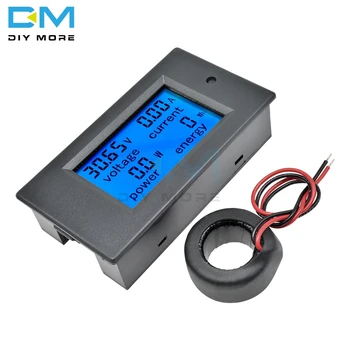 Digital AC-Spänning Meter LCD-Skärm 100A 80-260V Power Energy Analog Voltmeter Amperemeter watt ström Ampere Volt Mätaren DIY