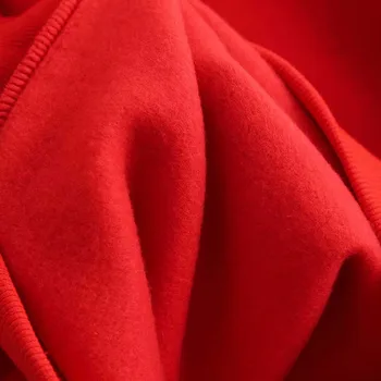 Disney Tröja Med Musse Pigg Peking Opera Tecknade Ut Huvtröja Söt Streetwear Kvinnor Röd Tröja Lång Ärm Toppar
