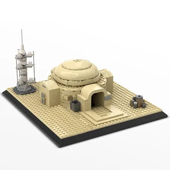 DIY-Serien Star Wars Luke ' s Hem på Tatooine Slummen byggstenar Öknen Arkitektur Modell Kids Pedagogiska Leksaker för Barn Eller