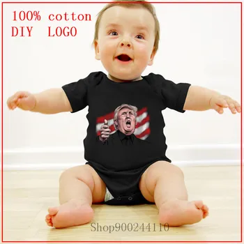 Donald John Trump bra Baby Bodys babykläder Kläder Uppsättningar pojkar barnkläder Unisex Nyfödda Flicka Baby Bomull Roupa de bebe