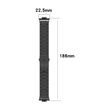 Ersättning Armband av Rostfritt Stål Metall Handleden Strap Watch Band för HUAWEI Titta Passa 1.64