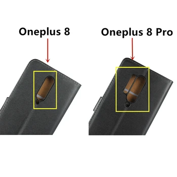 Fall 1+ Oneplus 3 5 6 7 7T Pro Pu Läder Plånbok Flip Case för Oneplus 8 Pro 3T 5T 6T-Kort Hållare, Hölster skyddskåpa GG