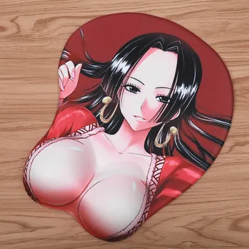 FFFAS 3D-musmatta Mat handledsstöd Silica Comfort Gel Sexiga Japan Anime Flicka Oppai Bröst Spel Mousepad för Bärbar DATOR