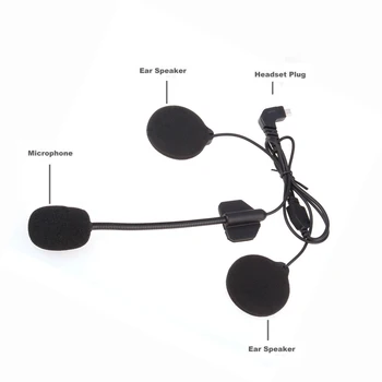 FreedConn TCOM-SC T-COMVB T-COMOS Svårt Tråd Mikrofon&Högtalare för Motorcykel Öppna Ansikte/Halv/Flip-Up Hjälm Bluetooth Interphone