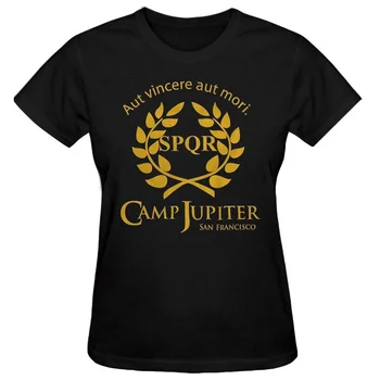Graphic Tee Kvinnor Camp Jupiter Half Blood Percy Jackson Gym T-Shirt Sommaren Plus Size Kvinnor Kläder